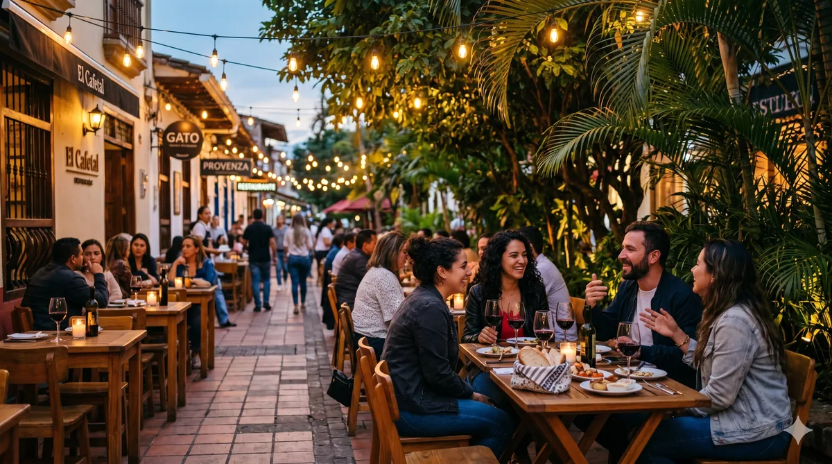 Restaurant patio in Provenza, Medellín