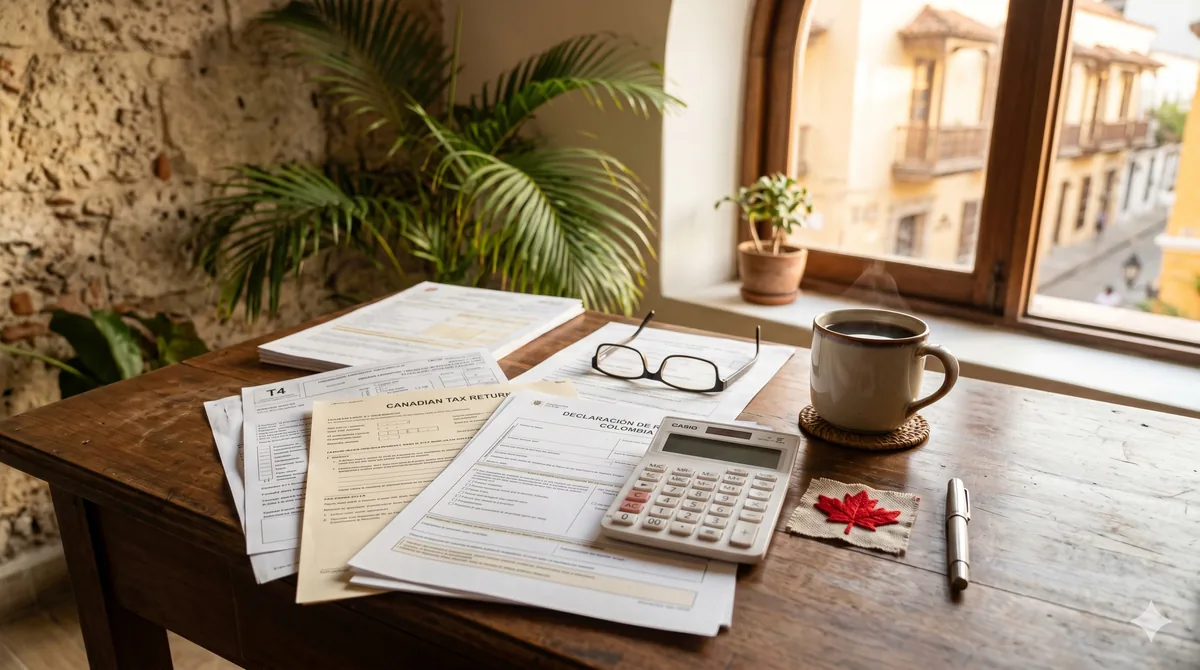 Canadian taxes from Colombia for seniors - CRA slips, the treaty and filing from abroad - medellín.guide