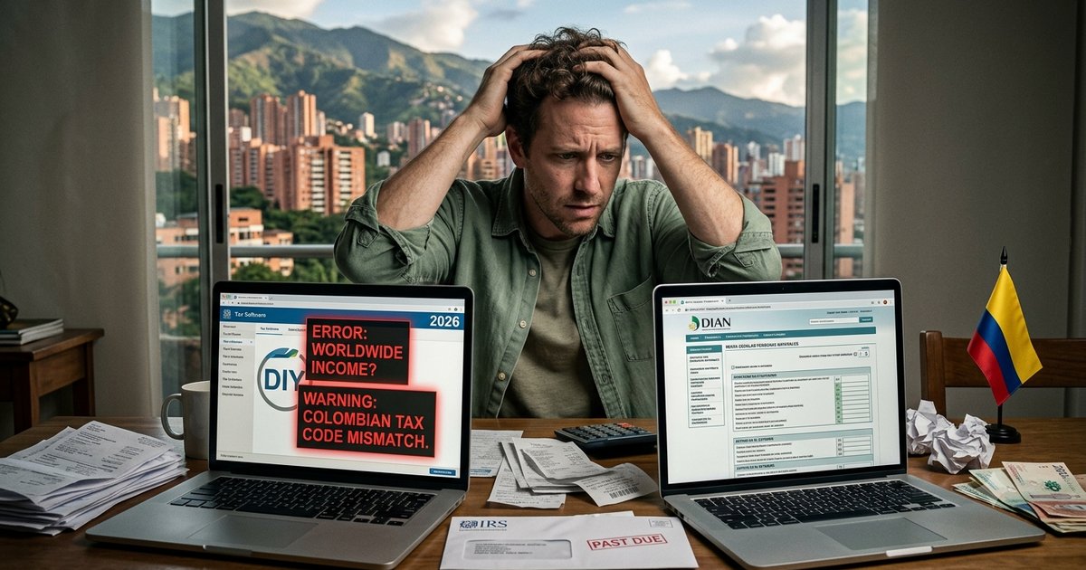 The Worldwide Income Trap: Why DIY Tax Answers Fail Once You Live in Colombia (2026) - medellín.guide